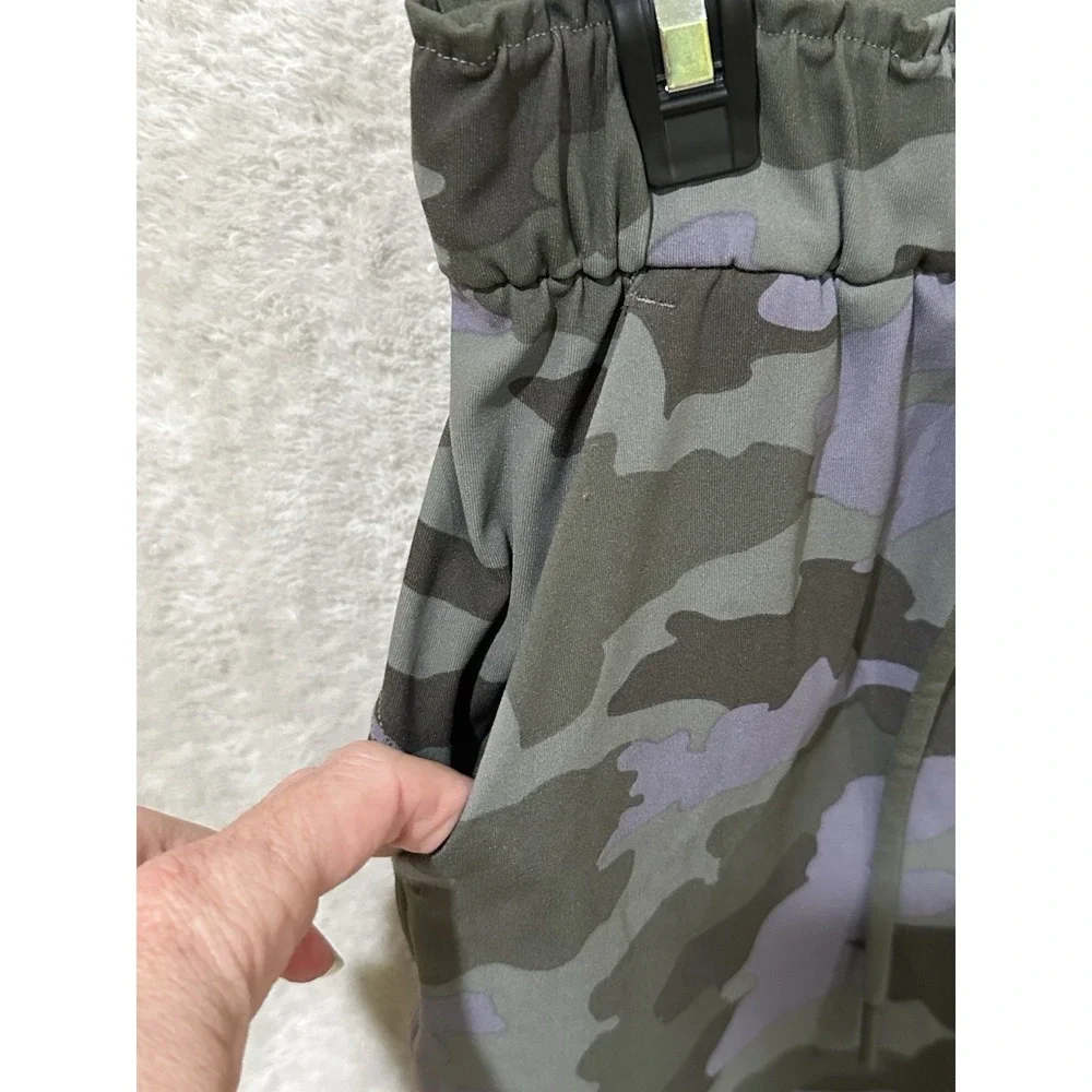 Lululemon Stretch High Rise Jogger Pants Size 6 Green Heritage 365 Camo W5DIJS‎